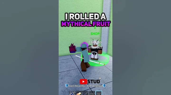 i Rolled a MYTHICAL FRUIT in Blox Fruits.. ROBLOX #shorts