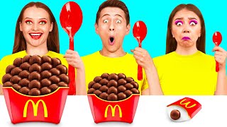 تحدي لوحة كبيرة أو متوسطة أو صغيرة | المأجورون المطبخ مضحك KaZaZa Challenge