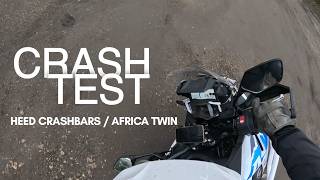 Africa Twin Crash Did The Crash Bars Save The Fairings And Lights?