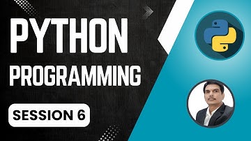Session 6- Python Programming for Selenium