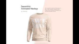 Download Sweatshirt Animated Mockup In Apparel Mockups On Yellow Images Creative Store