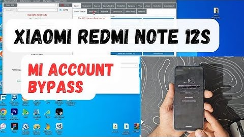 Xiaomi redmi note 12s mi account bypass