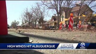 High winds hit the Duke City