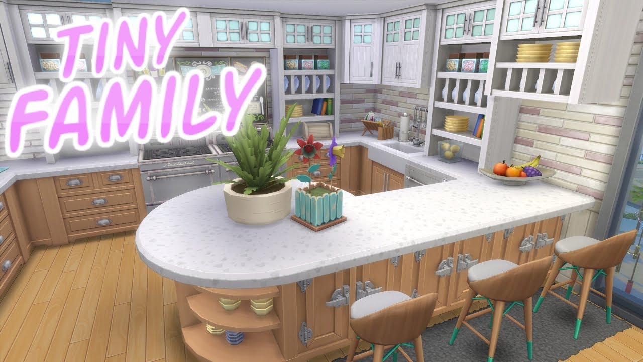 The Sims 4 Parenthood Tiny Family Apartment 1310 21 Chic Street Speed Build Youtube