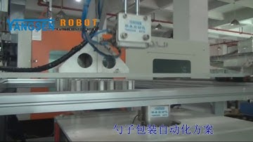 Yangsen Spoon takeout & Packaging robot/ contact by whatsapp +8613590132339