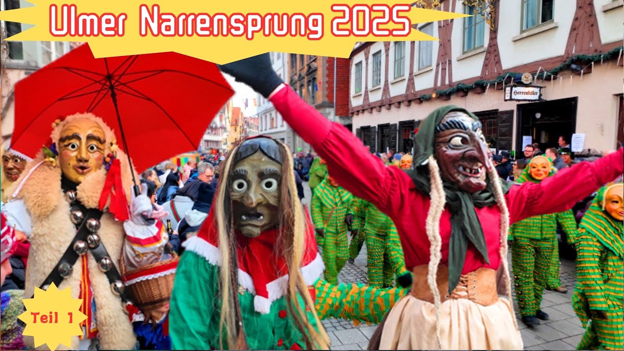 Ulm Fasnachtsumzug 2025| Die große Fasnacht-Parade in Ulm – erlebe die festliche Atmosphäre/Teil 1