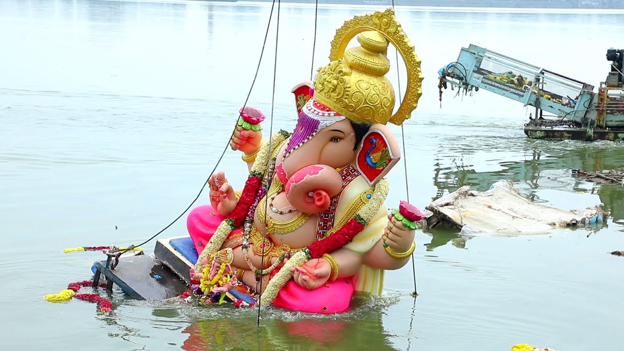 Big Dagdusheth Ganpati Visarjan 2023  Tank bund Ganesh Nimajjanam 2023   Ganesh Visarjan 2023