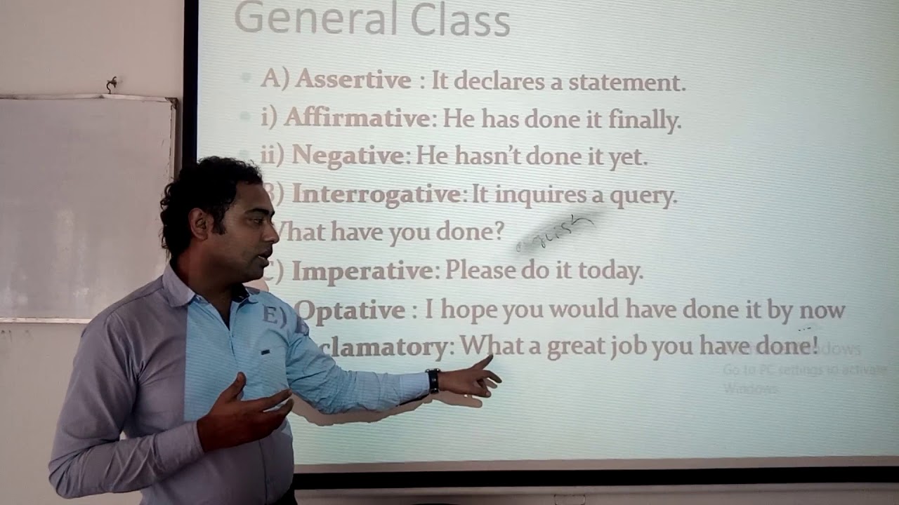 Sentence & Classification..English Lesson (Mercy Refugees House)