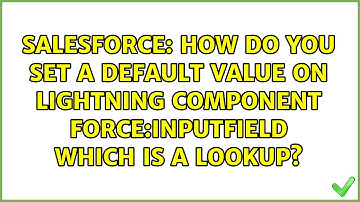 How do you set a default value on lightning component force:inputField which is a lookup?