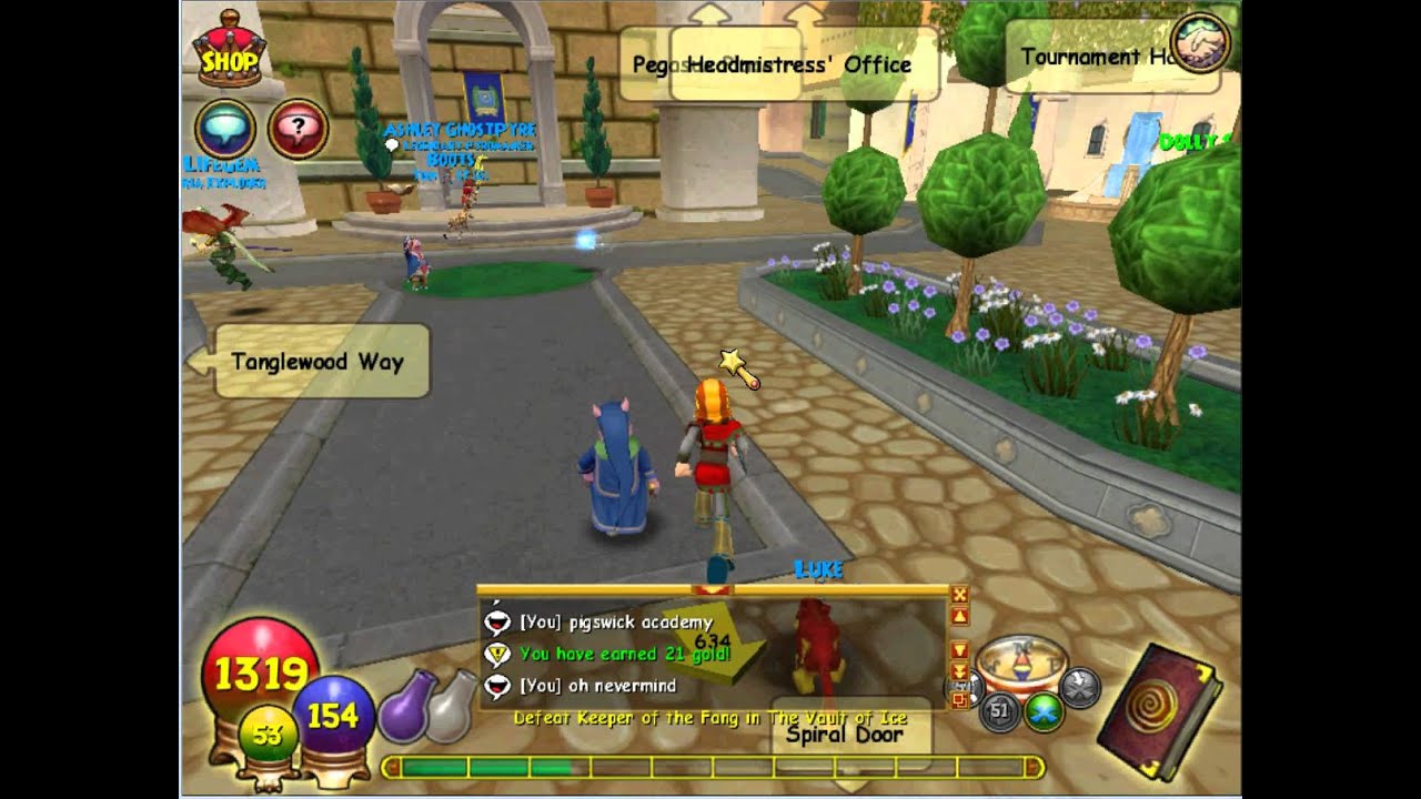 Wizard101WallFlowers in Wysteria Location YouTube