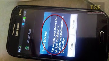 How to fix Install blocked. Allow installation of applications not obtained from Google Play