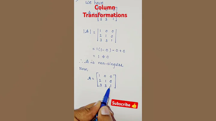 L-15Matrices(Column Transformation)#maths#cet#eng#bcs#gate#column#transition#matrix#ideas#identity#t
