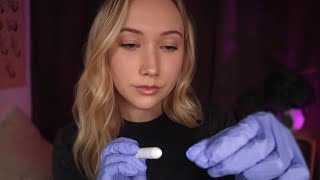 ASMR Hand Exam inspection, sensory tests, measuring, joint functionality