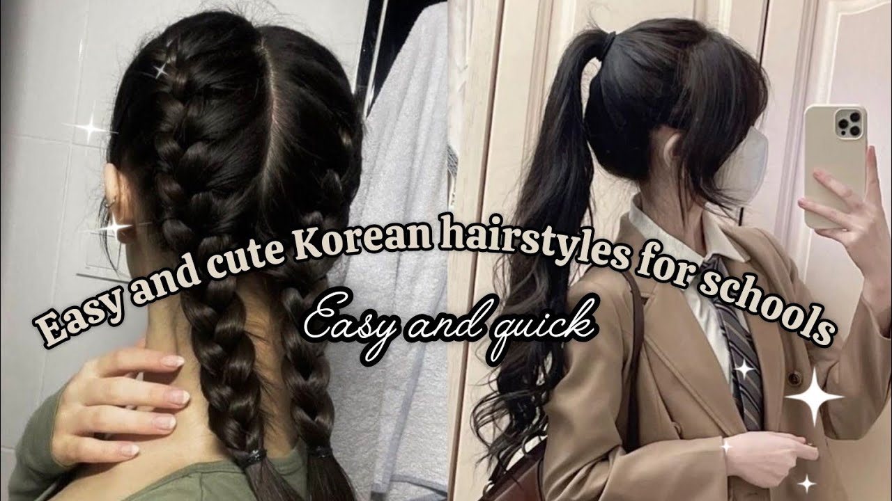 8 easy hairstyles for school / super easy and cute✨/ @neon_diys653 