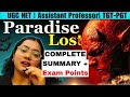 Paradise Lost: All 12 Books Summary by Komal | English Literature #paradiselost #johnmilton #ugcnet