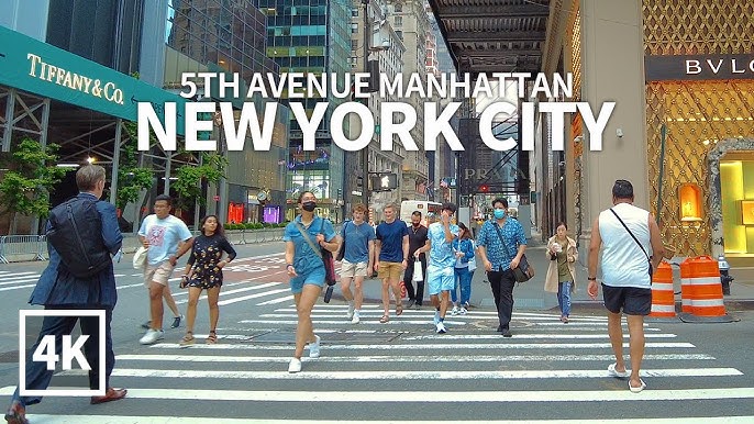 5th Avenue Shops and Stores, Manhattan, New York City, 4K video 