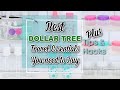 BEST DOLLAR TREE TRAVEL ESSENTIALS YOU NEED TO BUY ~ PLUS TIPS & HACKS ~ HOMEMAKING ~ LIFESTYLE