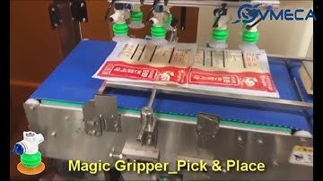 VMECA Magic Gripper - Food Packages Transfer, Automated Packaging Solutions.