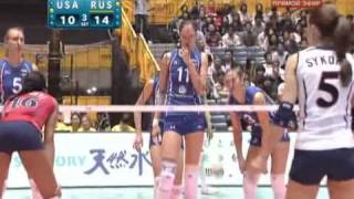 2010 women's volleyball world championship semifinal- russia 3x1 usa