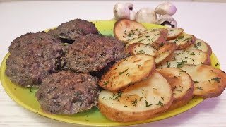 קציצות עם פטריות בתנור