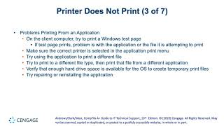 ITSC 1305 Chapter 10 Part 5 Printer Maintenance