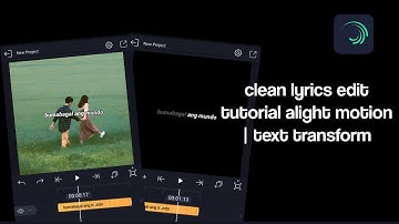 Clean Lyrics Edit Tutorial Alight Motion | Text Transform ( like filmora ) #alightmotion