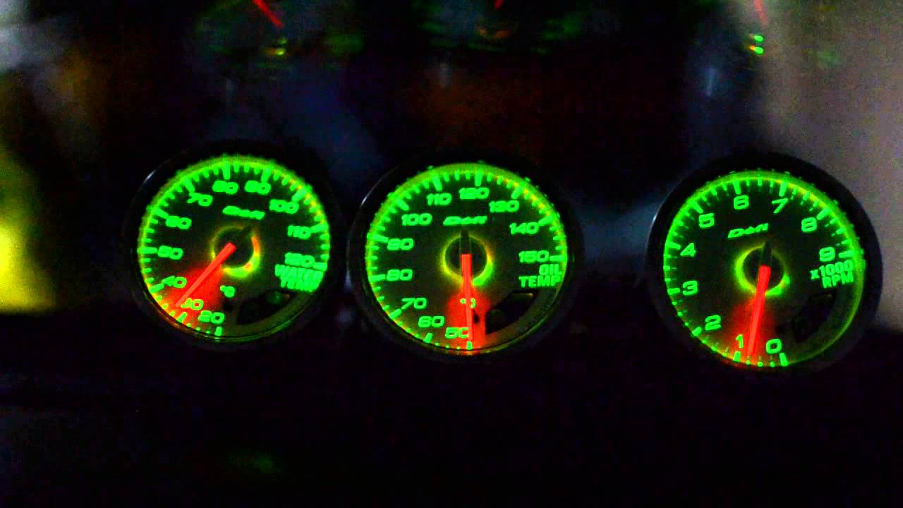 JDM 3 Defi 60mm gauges&New Controller Unit II DF05002 water temp,oil