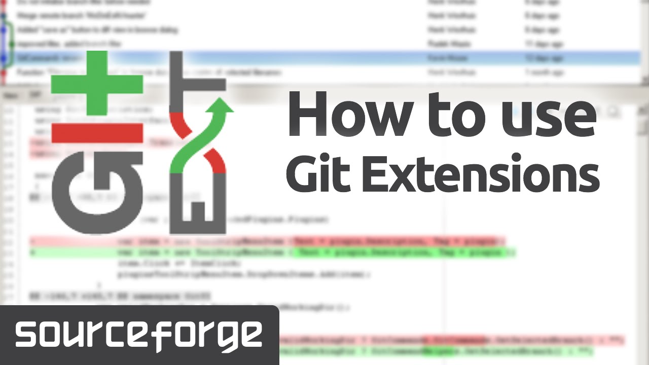 How to Use Git Extensions - YouTube