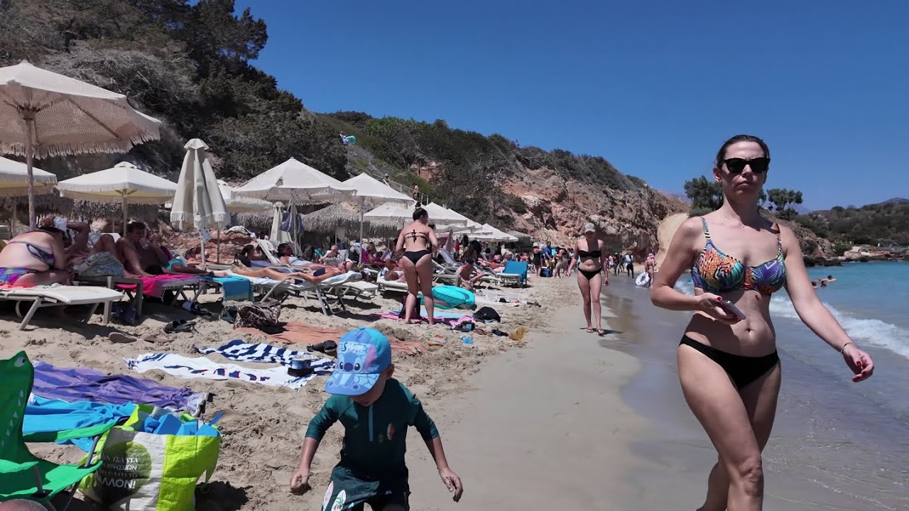 ★Every Man's Dream★ 🇬🇷 beach walk bechwalk hersonissos ★ Beach Bikini Walks ★ BBW 29