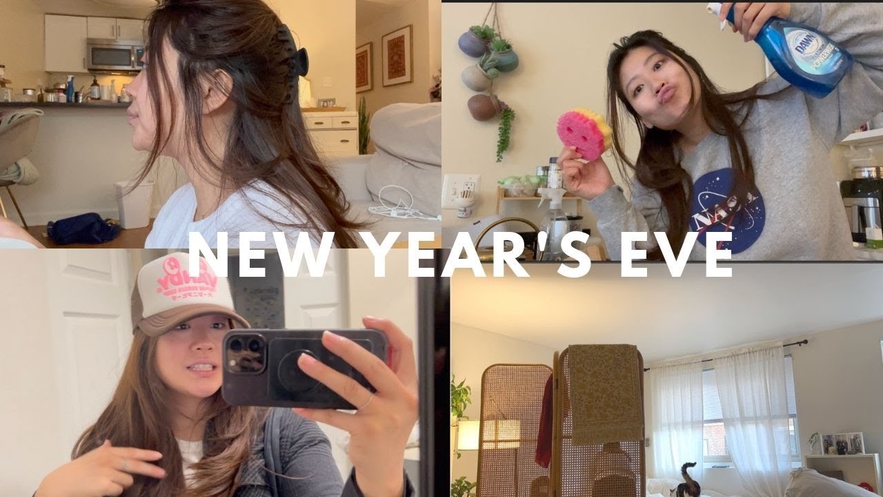 August's Vlog 6: chill NYE, cleaning my studio apartment, walking in Georgetown