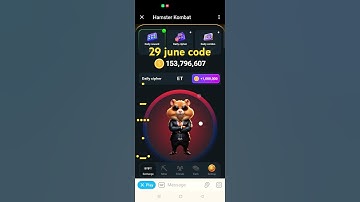 Hamster kombat cipher code 29 June #hamstercard