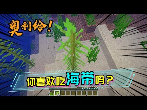 MC海带有什么用？烧了之后可以吃，吃不完还能做成海带块