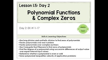 1.5-B Complex Zeros Video