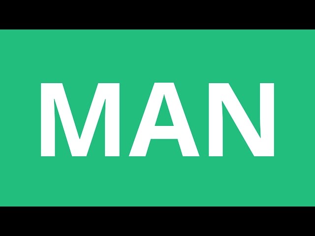 How to Pronounce Man and Men 