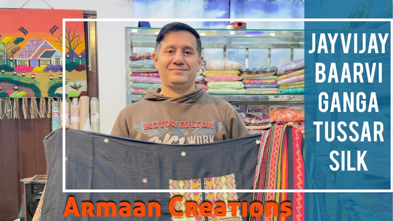 🚀 Fresh Launch | Best PriceJayVijay Baavri Bemberg SilkGanga Digital Tussar Silk Collection