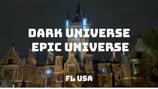 USA 🇺🇸 Epic Universe Dark Universe Walkthrough | Classic Universal Monsters &amp; Rides