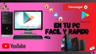 Como DESCARGAR play store en mi pc SIN EMULADOR 👊💯