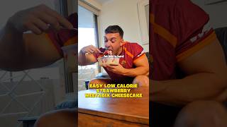 EASY low calorie strawberry Weetabix cheesecake 🤤