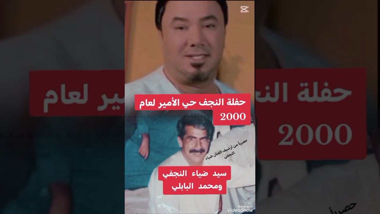 سيد ضياء النجفي ومحمد البابلي حفلة حي الأمير النجف 