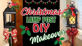 *GENIUS* NEW CHRISTMAS LAMP POST DIY - High-End - Budget Friendly Christmas Decor