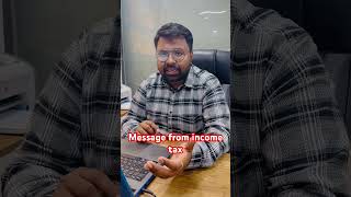 Message from income tax #incometaxclasses #insurance #policy #astrology #investment #c