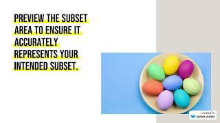 How to create a subset using ERDAS Imagine 2021