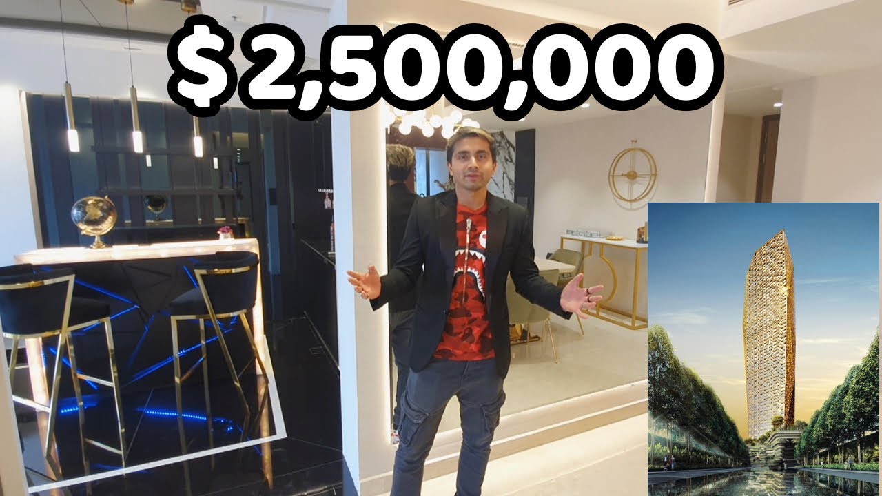 Touring $2.5 MILLION( 20 CRORE) TRUMP TOWER APARTMENT Lodha Park