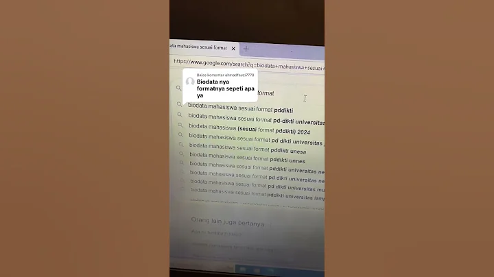 Ternyata seperti ini biodata mahasiswa sesuai format pddikti ppg 2025 #ppg