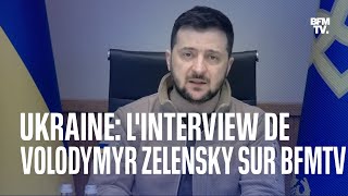 Guerre en Ukraine: l'interview de Volodymyr Zelensky sur BFMTV en intégralité