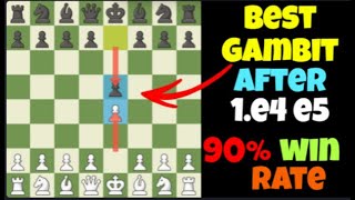You will win 90% games with this Gambit after 1 e4 e5