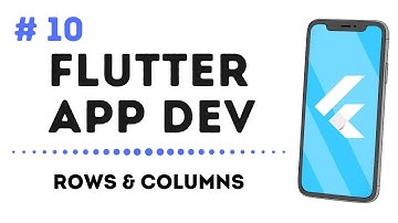 Rows And Columns - Flutter App Development #10 | English| Productivv Academy