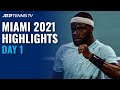 Tiafoe Battles Travaglia; Alcaraz Meets Ruusuvuori | Miami 2021 Day 1 Highlights