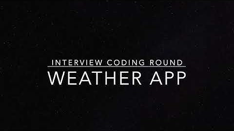 Ace Your iOS Interview! Build a Weather App in SwiftUI | Coding Round Practice