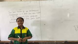 English Mathematics course project about Arithmetic Sequence 